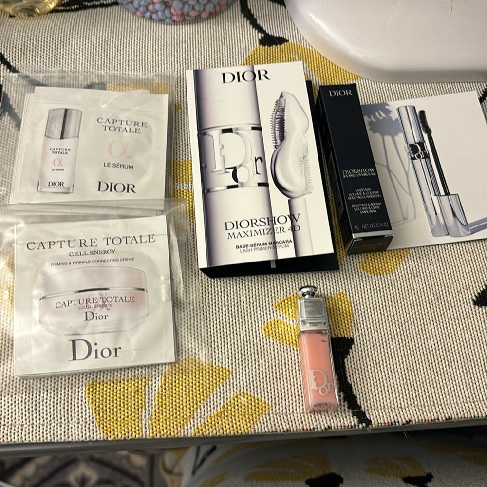 Dior travel size skin and makeup